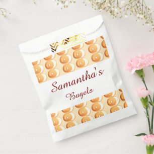 Bagels and cream favor bag
