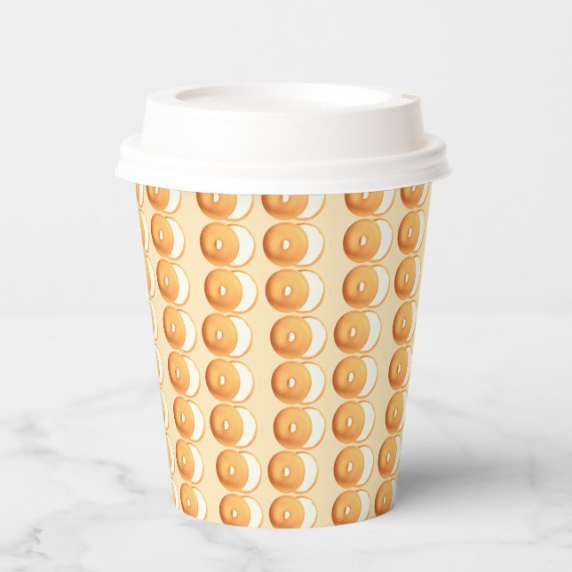 Bagels and cream paper cups (Front)