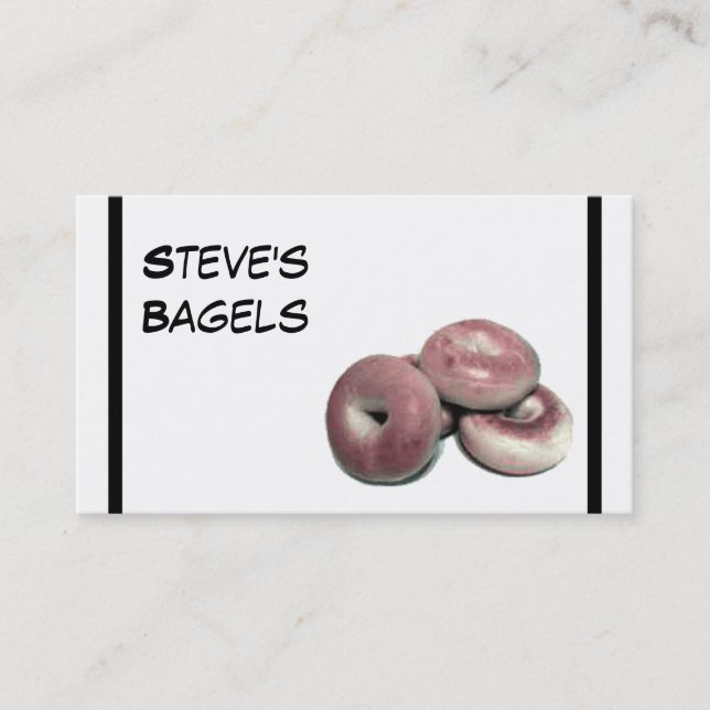 Bagels! Business Card (Front)