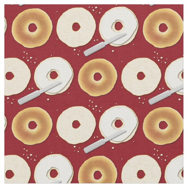 Bagels Cute Breakfast Food Kids Fabric Zazzle bagels-cute-breakfast-food-kids-fabric-zazzle