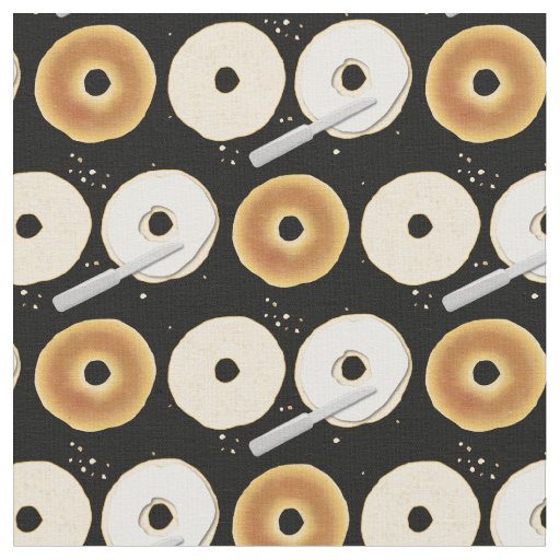 Bagels Cute Breakfast Food Kids Fabric
