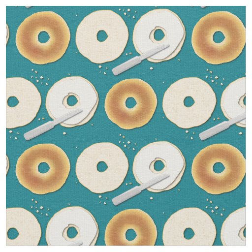 Bagels Cute Breakfast Food Kids Fabric