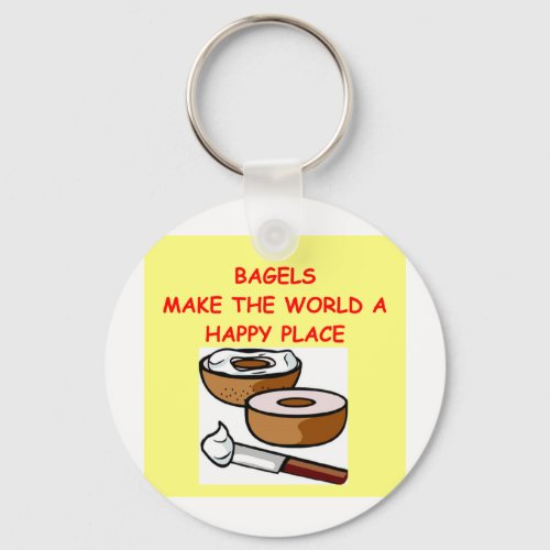 bagels keychain