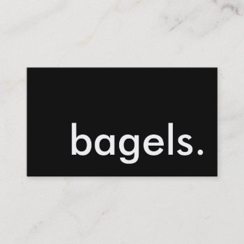 Bagels. Loyalty Punch Card by identica at Zazzle