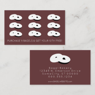 bagels loyalty stamp color customizable