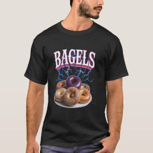 Bagels Meme Bootleg Rap Style 90s Vintage Funny T-Shirt