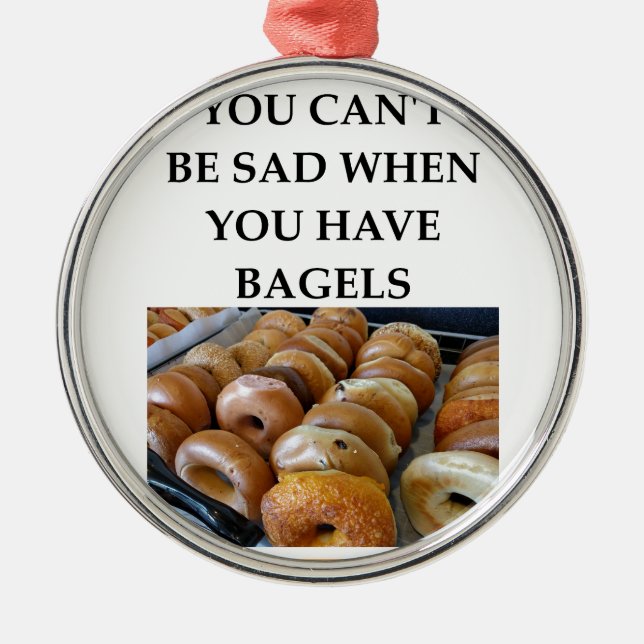 BAGELS METAL ORNAMENT (Front)