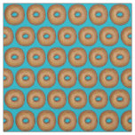 Bagels on Blue Plain New York Bagel Food Fabric