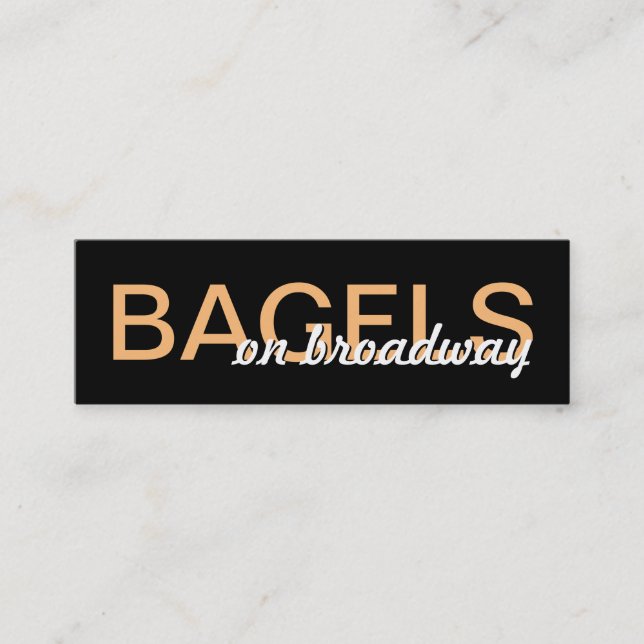 bagels punch card (Front)