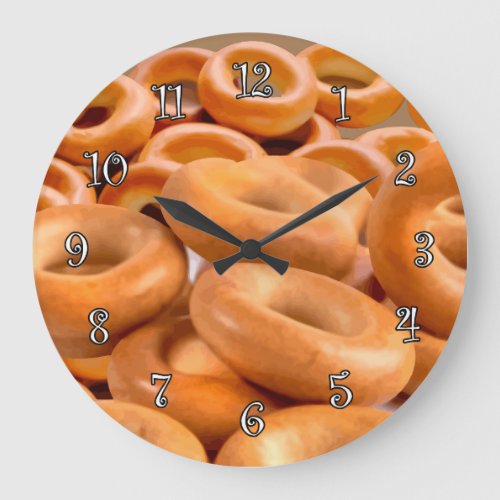 Bagels Theme Kitchen Clocks