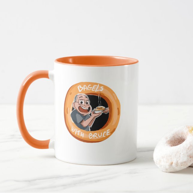 Bagels With Bruce Mug (With Donut)