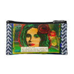 BAGETTE-LIFE IS LIKE ART AND ART SAVES LIVES MAKEUP BAG at Zazzle