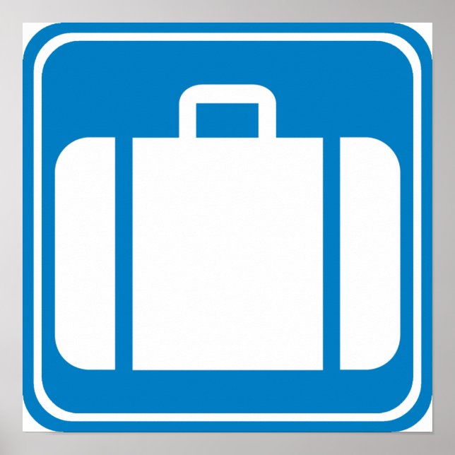 Baggage Check / Claim Highway Sign (Front)