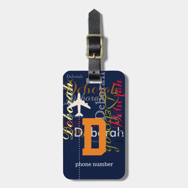 baggage identification luggage tag (Front Vertical)