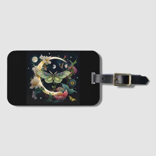 Baggage label _ Butterfly of Night Luggage Tag