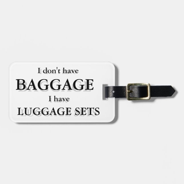Baggage Luggage Tag Customizable (Front Horizontal)