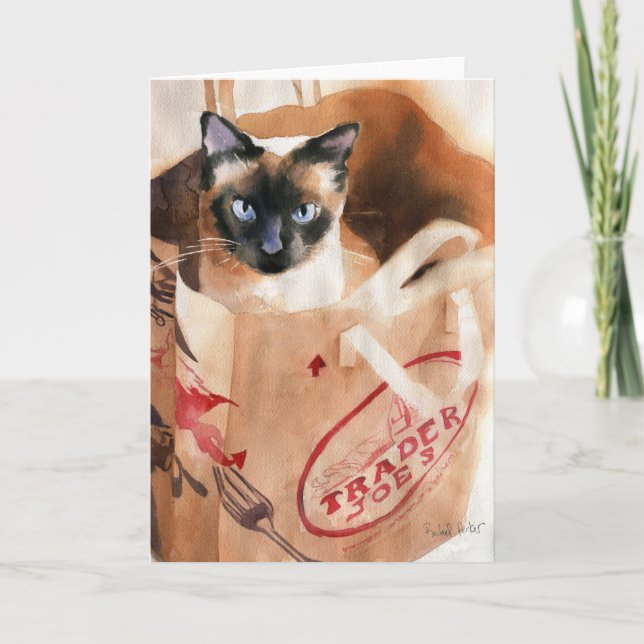 Bagged Applehead Siamese Card (Front)