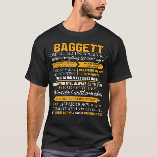 BAGGETT completely unexplainable T_Shirt