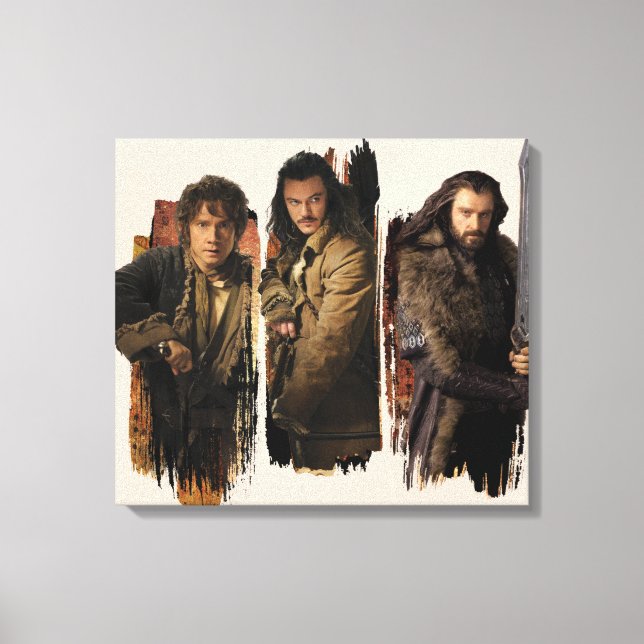 BAGGINS™, BARD THE BOWMAN™, & THORIN OAKENSHIELD™ CANVAS PRINT (Front)