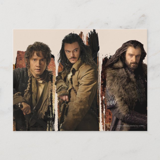 BAGGINS™, BARD THE BOWMAN™, & THORIN OAKENSHIELD™ POSTCARD (Front)