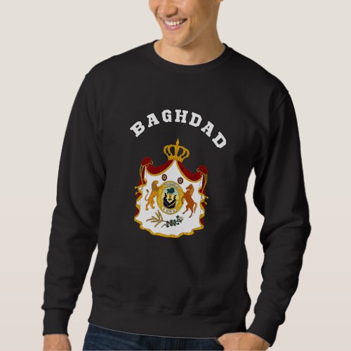 Baghdad Coat Of Arms Souvenir  Flag Sweatshirt