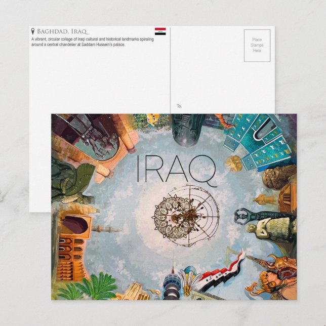Baghdad, Iraq Travel Postcard (Front/Back)