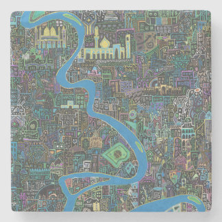 Baghdad Nights  - Marble Stone Coaster