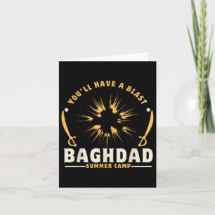 Baghdad Summer Camp Usa Veterans Iraq War Military Card