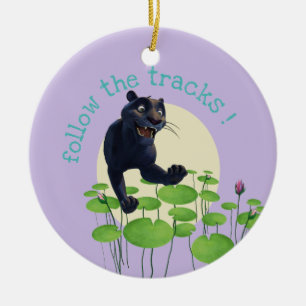 Bagheera 2 ceramic ornament