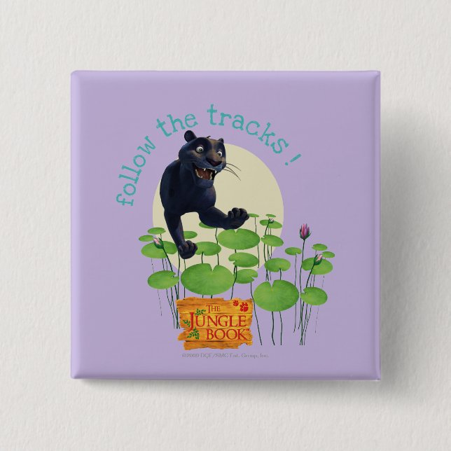 Bagheera 2 pinback button (Front)