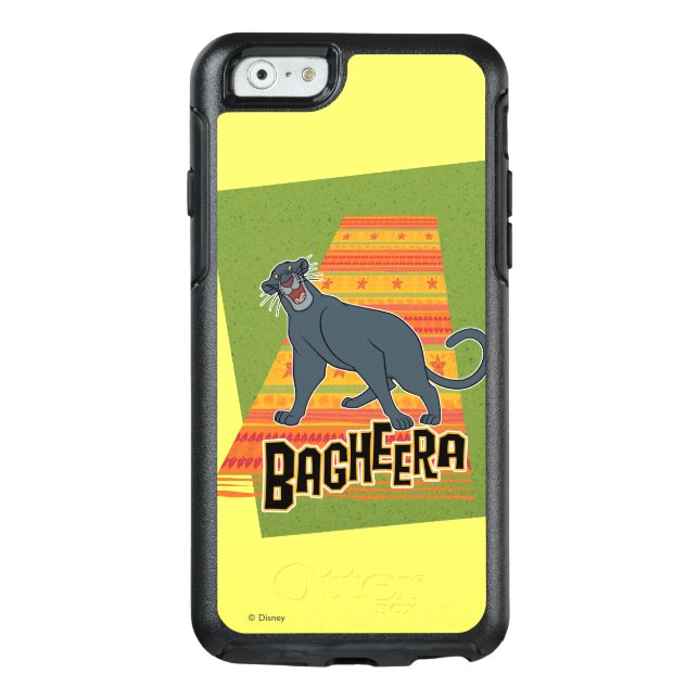 Bagheera With Name and Art Otterbox iPhone Case (Back)
