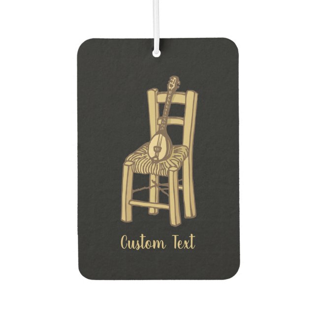 Baglama on Chair Air Freshener (Front)