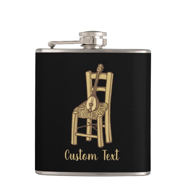 Baglama on Chair Flask (Front)