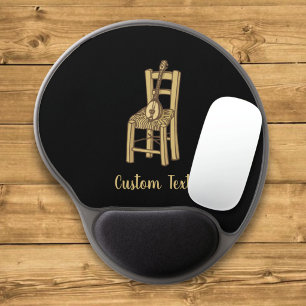 Baglama on Chair Gel Mouse Pad