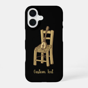 Baglama on Chair iPhone 16 Case