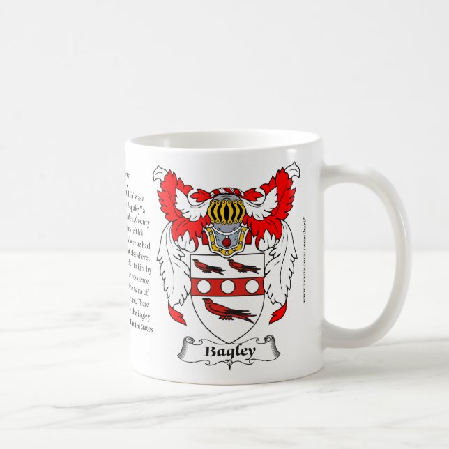 Bagley Family Coat of Arms Coffee Mug (Right)