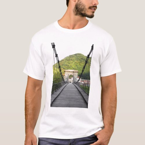 Bagni di Lucca Tuscany Italy _ An old bridge T_Shirt