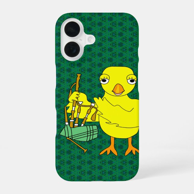 Bagpipe Chick Iphone Case (Back)