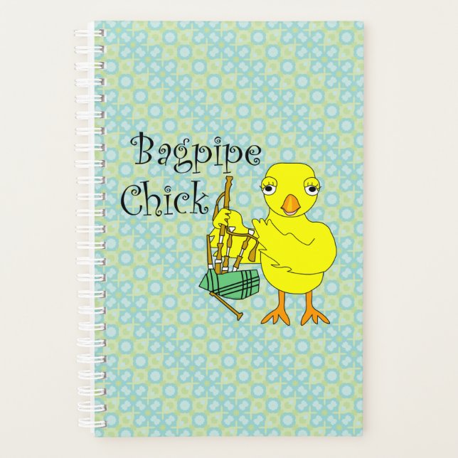 Bagpipe Chick Text Planner (Front)
