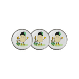 Bagpipe Egghead Golf Ball Marker