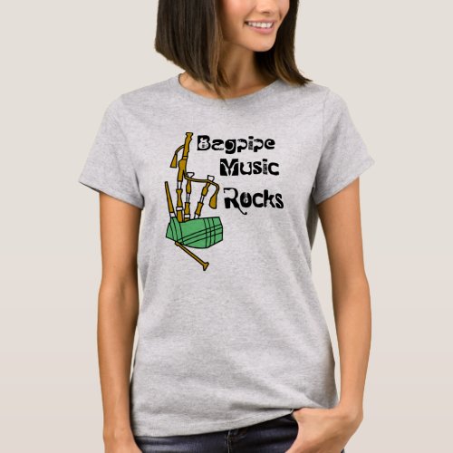 Bagpipe Music Rocks T_Shirt