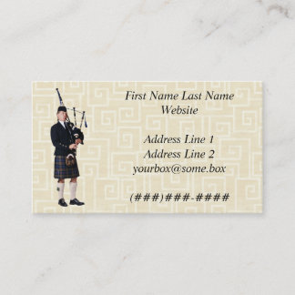 Bagpipe Musician Business Card
