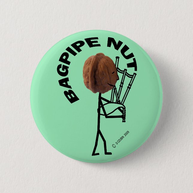 Bagpipe Nut Button (Front)