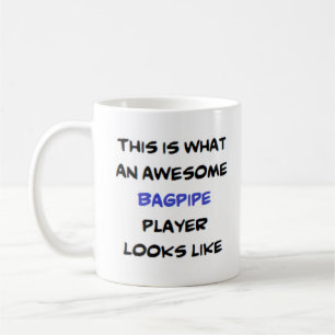 bagpipe player, awesome coffee mug