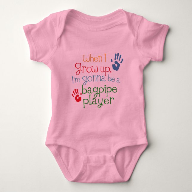 Bagpipe Player (Future) Child Baby Bodysuit (Front)