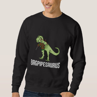 Bagpipe Player Gift Kids Dinosaur Lover Bagpipes Sweatshirt