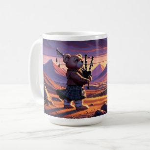 Bagpipe playing Teddy Coffee Mug