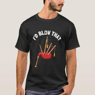 Bagpipe Teacher Player Scots Bagpig Practice Bagpi T-Shirt