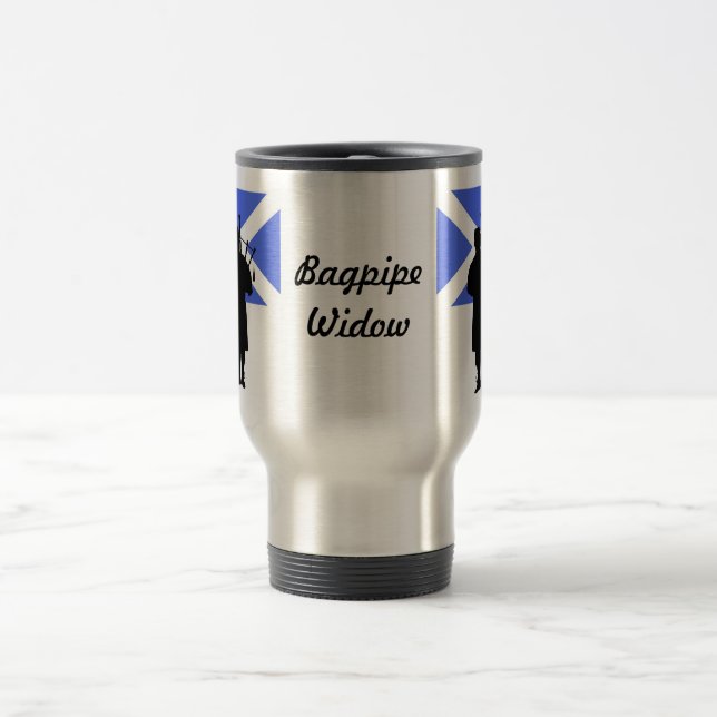 Bagpipe Widow Travel Mug (Center)