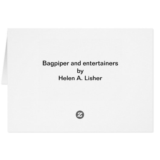 Bagpiper and entertainers (Back Horizontal)